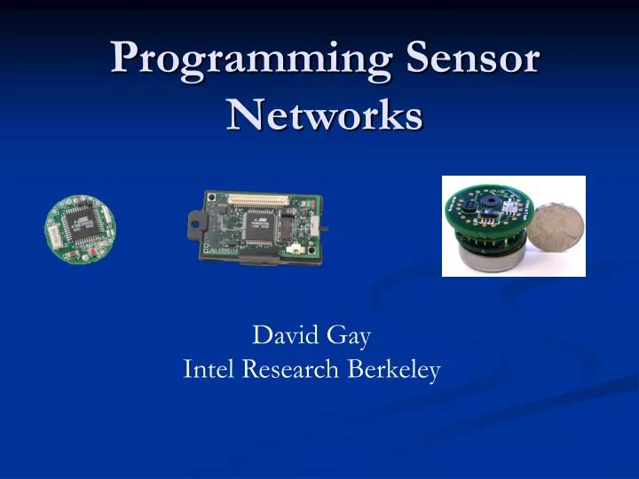 programming sensor networks
