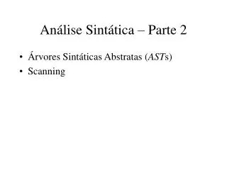 an lise sint tica parte 2