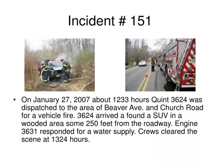 incident 151