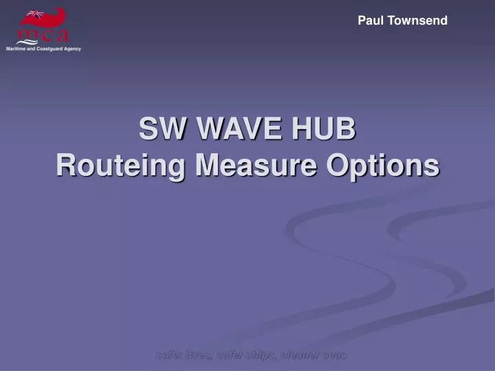sw wave hub routeing measure options