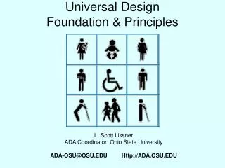 Universal Design Foundation &amp; Principles