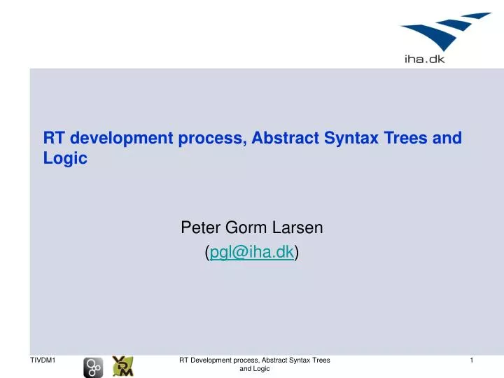 rt development process abstract syntax trees and logic