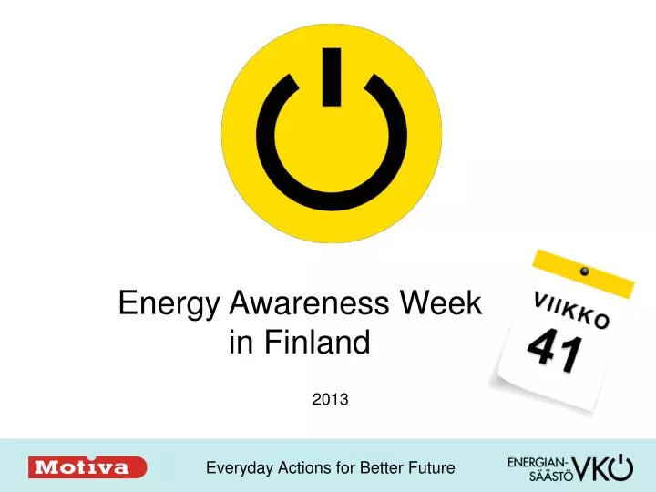 energy awareness week in finland