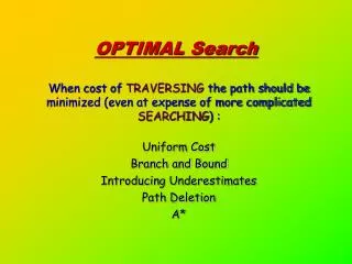 OPTIMAL Search