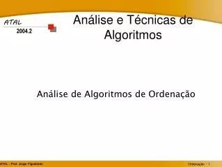 an lise de algoritmos de ordena o