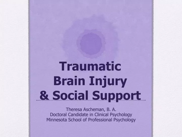 traumatic brain injury social support