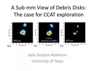 A Sub-mm View of Debris Disks: The case for CCAT exploration