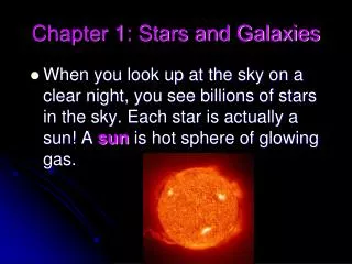 Chapter 1: Stars and Galaxies