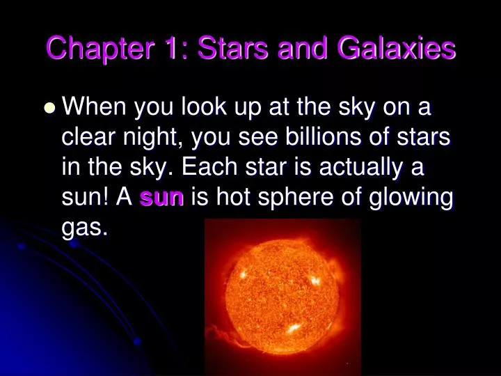 chapter 1 stars and galaxies