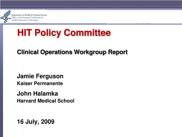 hit policy committee