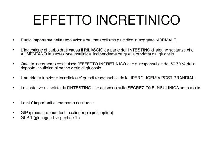 effetto incretinico