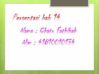 persentasi bab 14