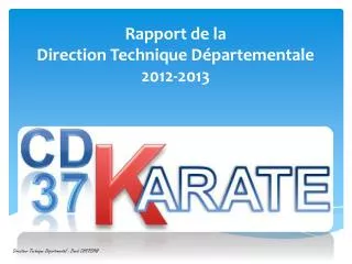 rapport de la direction technique d partementale 2012 2013