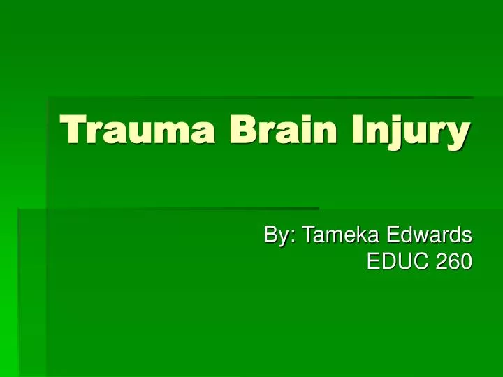 trauma brain injury