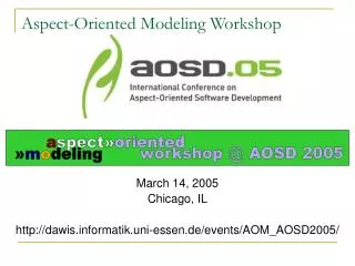 Aspect-Oriented Modeling Workshop