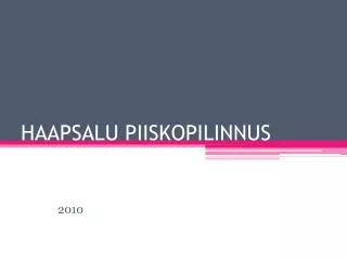haapsalu piiskopilinnus