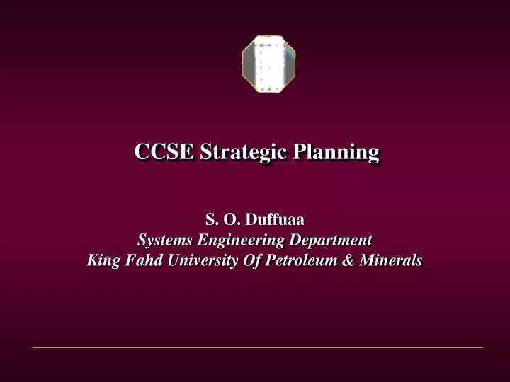 ccse strategic planning