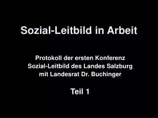 sozial leitbild in arbeit