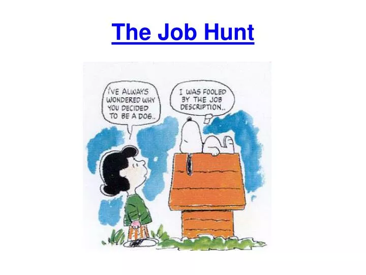 the job hunt
