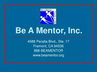 Be A Mentor, Inc.