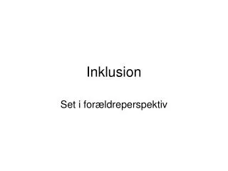 inklusion