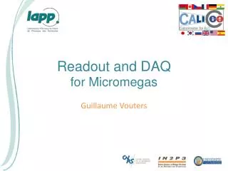 Readout and DAQ for Micromegas