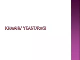 khamir yeast ragi