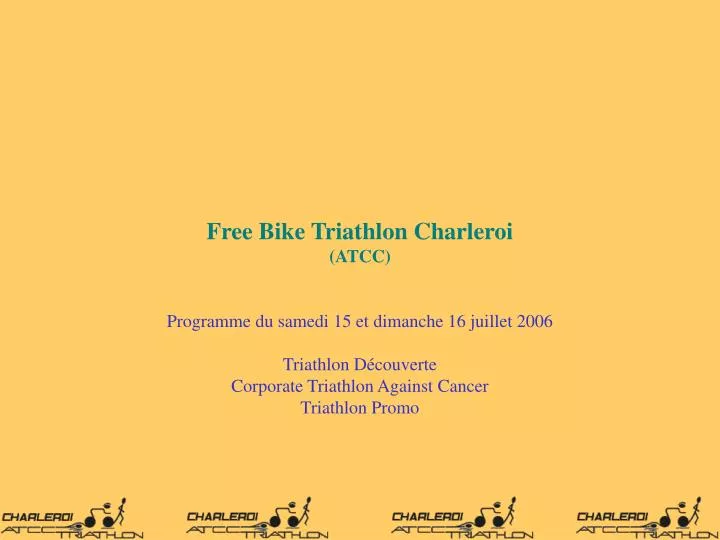 free bike triathlon charleroi atcc