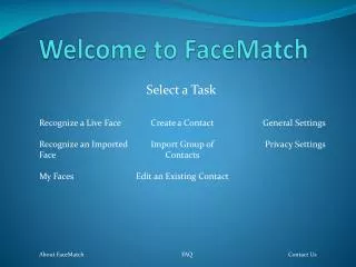 Welcome to FaceMatch