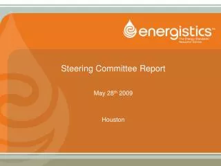 Steering Committee Report