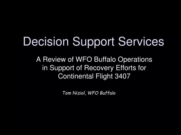 decision support services