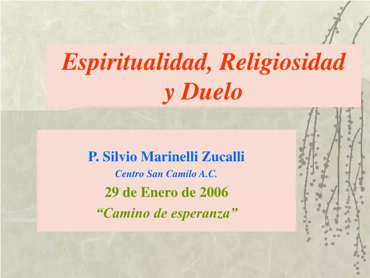 espiritualidad religiosidad y duelo