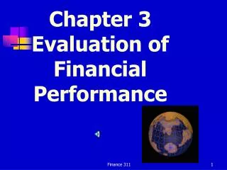 Chapter 3 Evaluation of Financial Performance