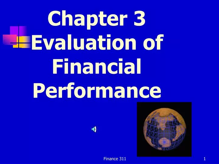 chapter 3 evaluation of financial performance