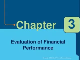Evaluation of Financial Performance