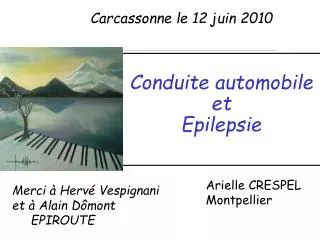 conduite automobile et epilepsie