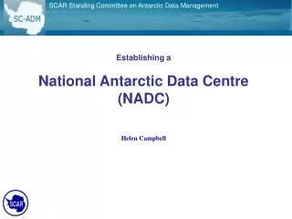 SCAR Standing Committee on Antarctic Data Management