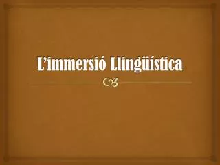 l immersi lling stica