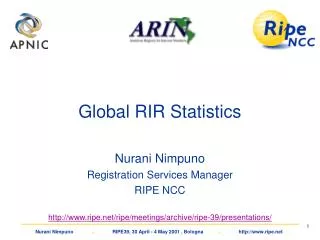 Global RIR Statistics