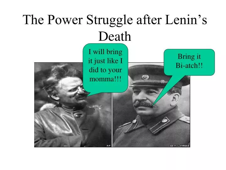 the power struggle after lenin s death