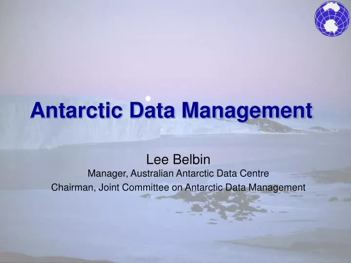 antarctic data management