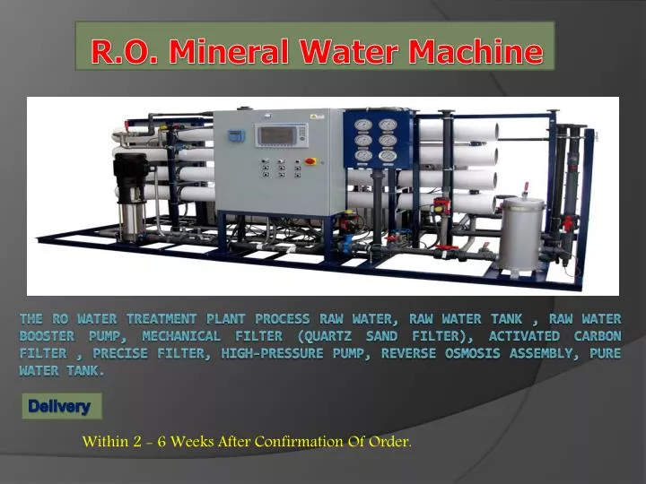 r o mineral water machine