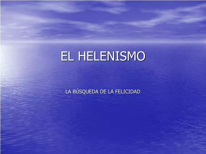 el helenismo