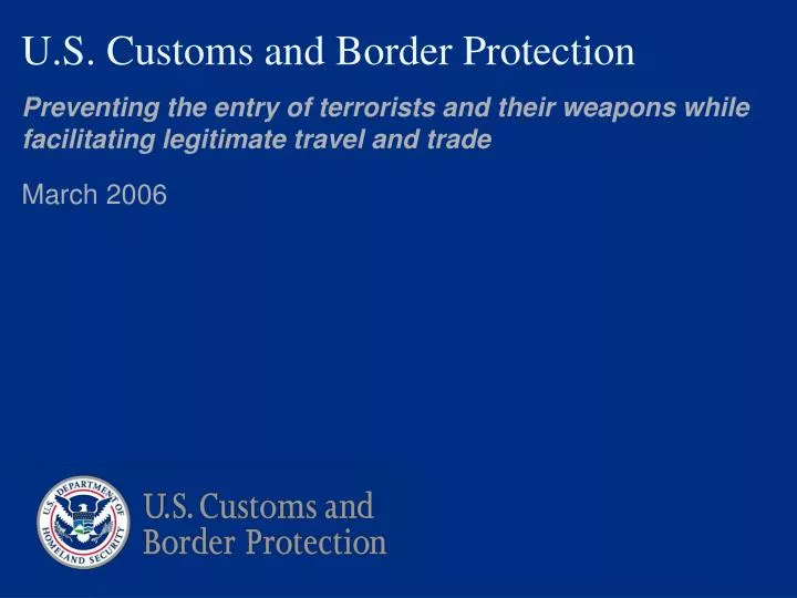 u s customs and border protection