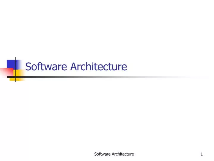 software architecture