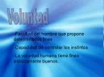 Voluntad - slide 1