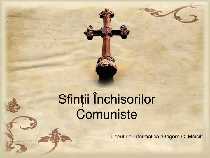 sfin ii nchisorilor comuniste