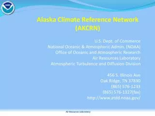 Alaska Climate Reference Network (AKCRN)