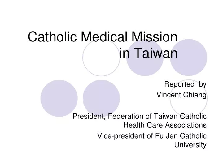 catholic medical mission in taiwan