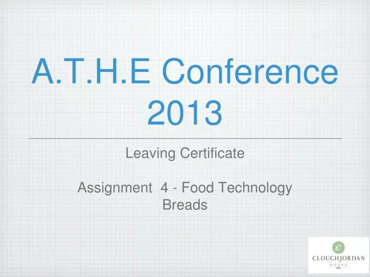 a t h e conference 2013
